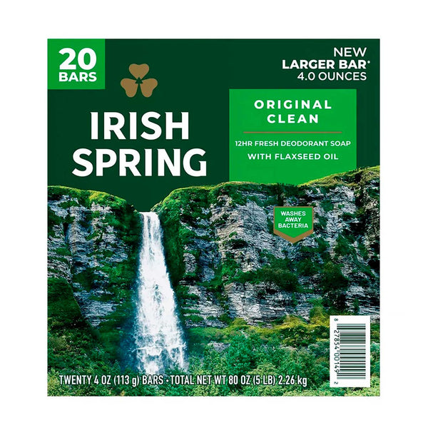 Paquete de Jabón Irish Spring 20 Barras