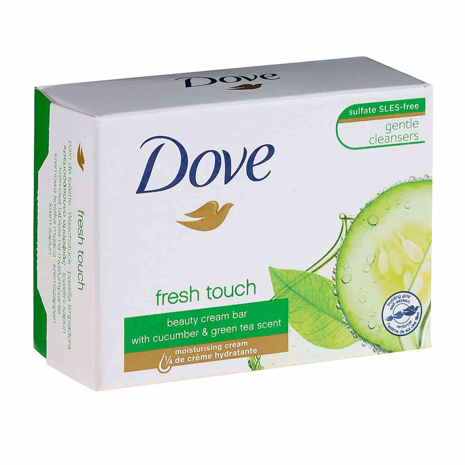 Jabón Dove Fresh Touch Pepino. 135 g