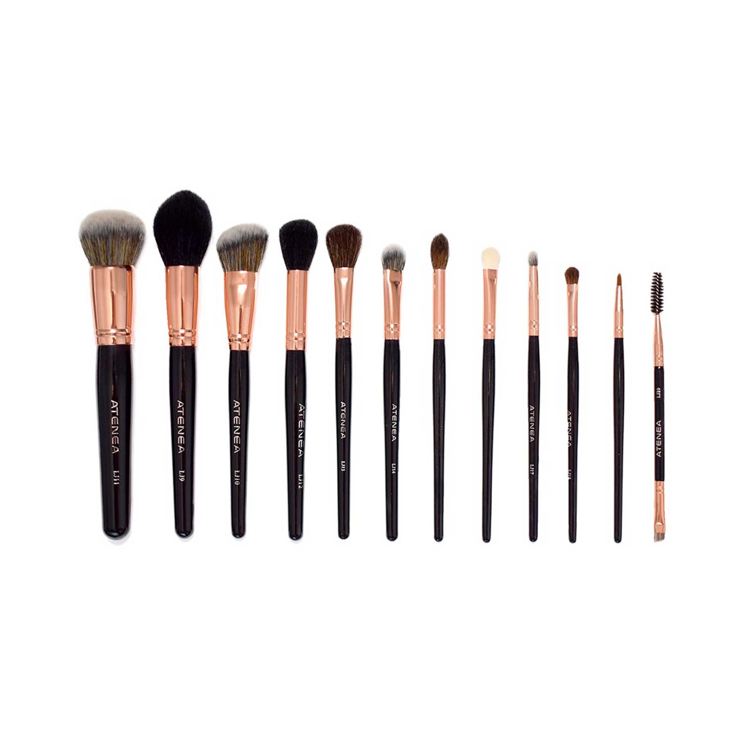 Kit de Brochas de Maquillaje Girl Boss Atenea. 12 Pcs