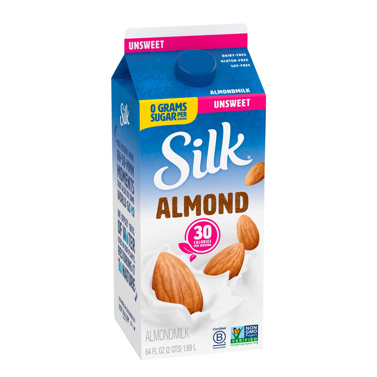 Leche de Almendras Sin Azúcar Silk Almond. 1,89 lts.