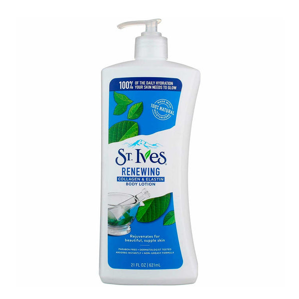 Loción Corporal Renovadora con Colágeno y Elastina St. Ives. 621 ml