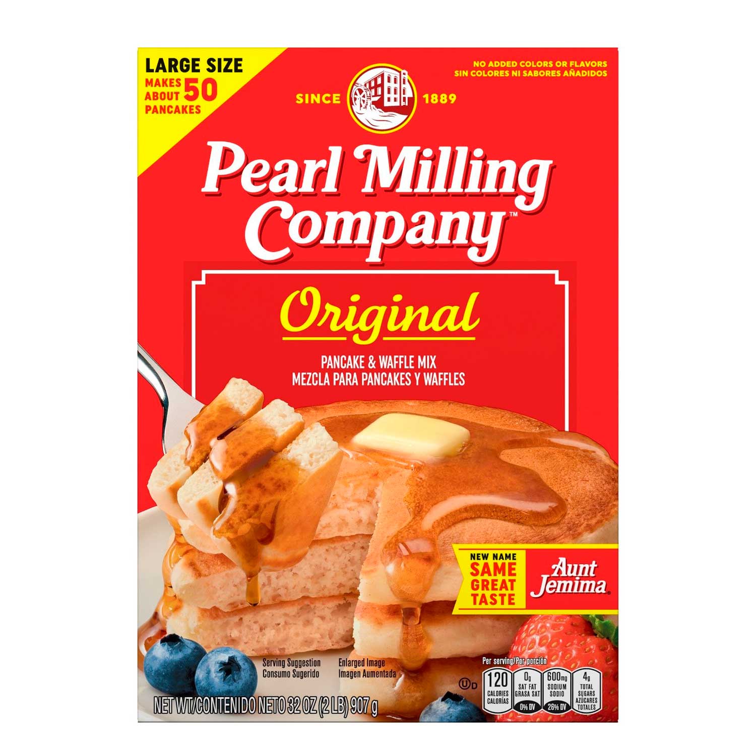 Mezcla de Panquecas y Waffles Pearl Milling Company. 907 gr