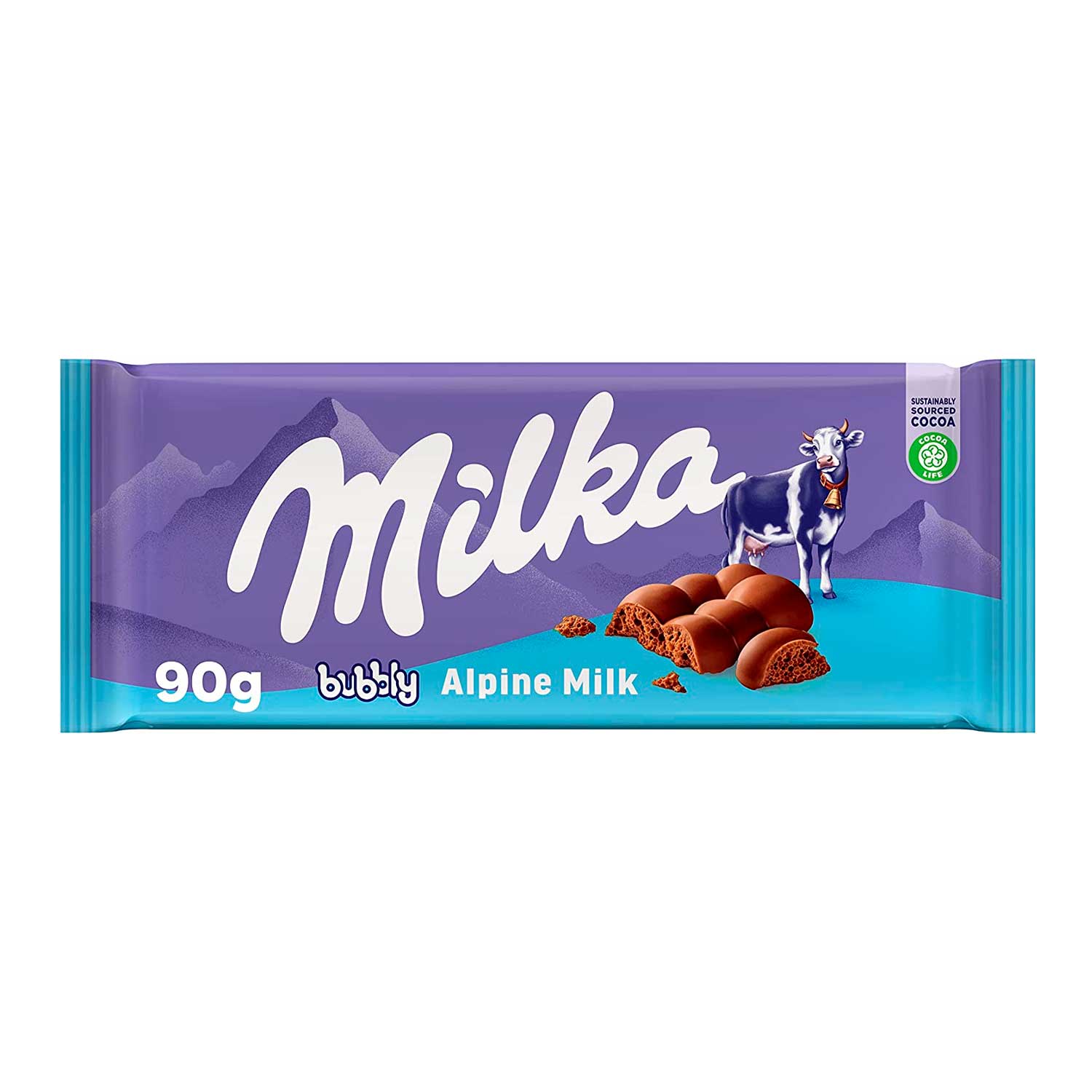 Chocolate Milka Bubbly Chocolate de Leche. 90 gr