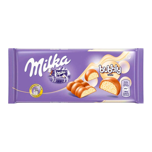 Chocolate Milka Bubbly Chocolate Blanco. 95 gr