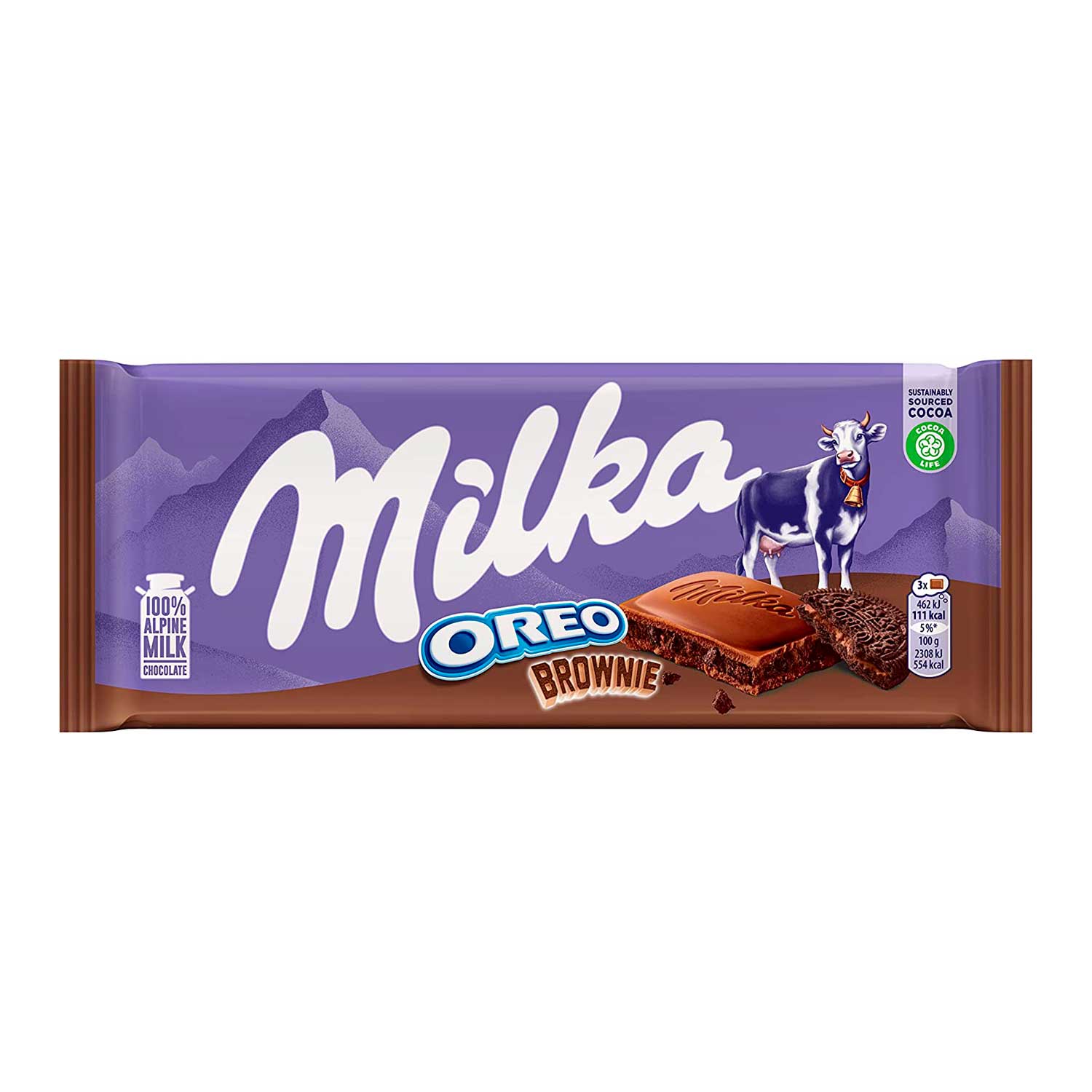 Chocolate Milka Oreo Brownie. 100 gr