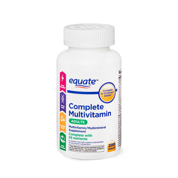 Multivitamínico Adultos Equate 200 tabletas.