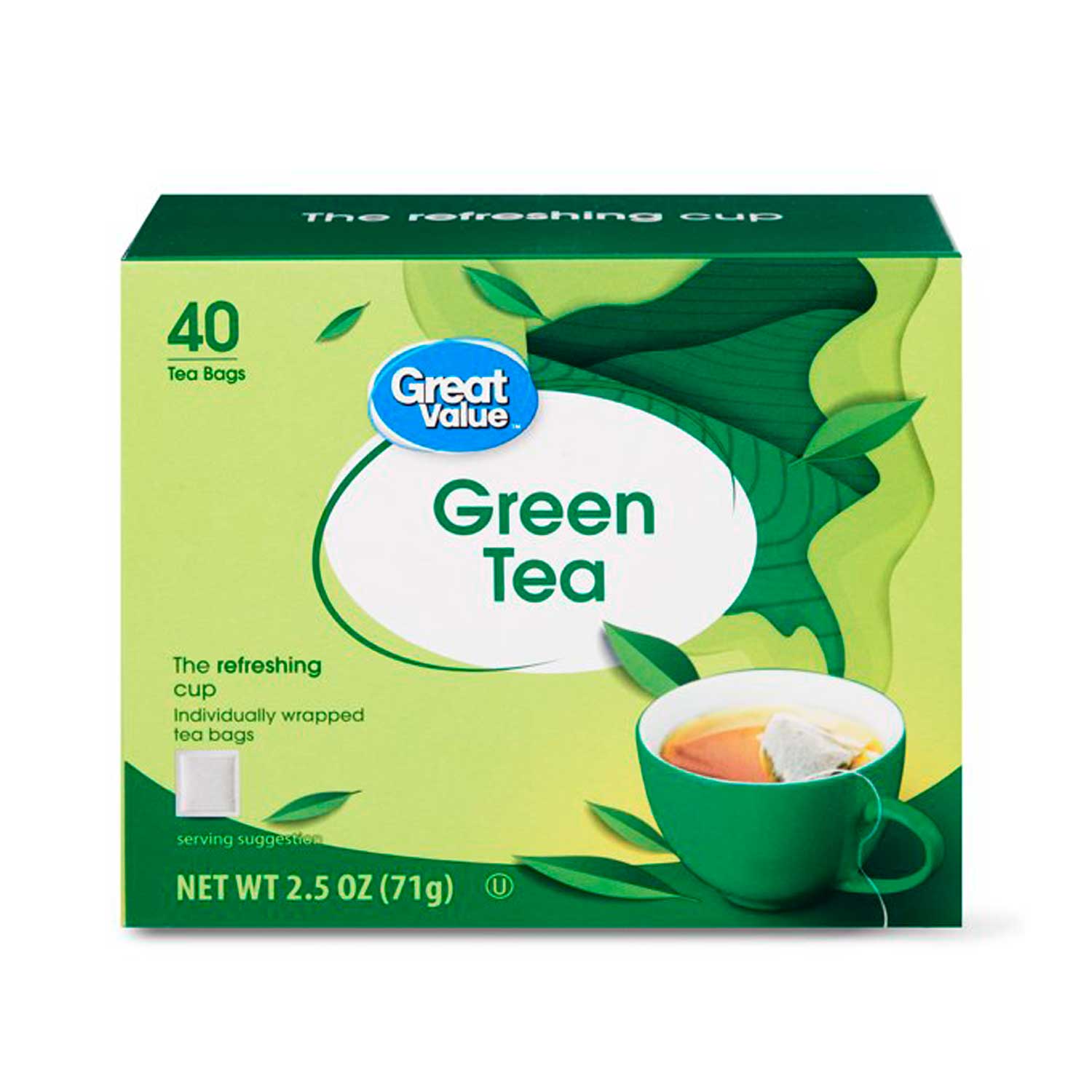 Te verde Great Value 40 unidades.