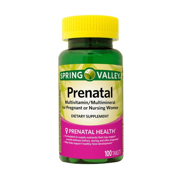 Multivitaminico Prenatal 100 tabs. Spring Valley.