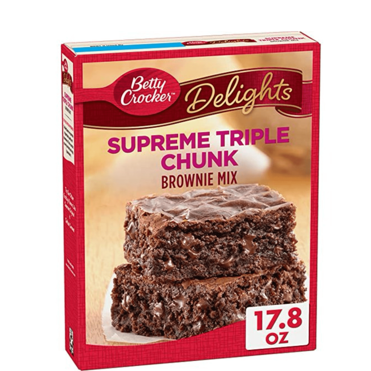 Mezcla para brownies Supreme triple chunk. Betty Crocker. 504 gr